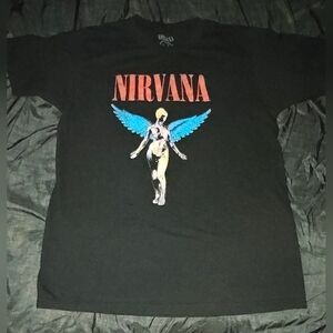 Nirvana Black Graphic Band Tee